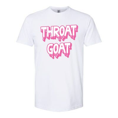 Funny Throat Goat Adult Humor Sarcastic Outfit Softstyle CVC T-Shirt