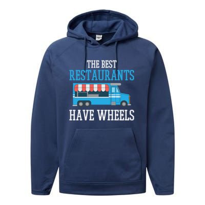 Food Truck Gift Performance Fleece Hoodie