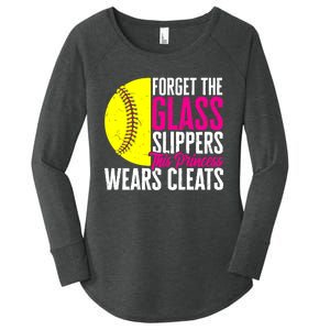 Forget The Glass Slippers This Princess Wears Cleats Women's Perfect Tri Tunic Long Sleeve Shirt