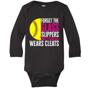 Forget The Glass Slippers This Princess Wears Cleats Baby Long Sleeve Bodysuit