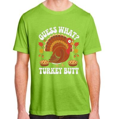 Funny Thanksgiving Guess What Turkey Butt Adult ChromaSoft Performance T-Shirt