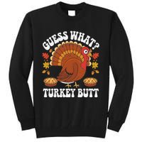 Funny Thanksgiving Guess What Turkey Butt Tall Sweatshirt