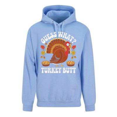 Funny Thanksgiving Guess What Turkey Butt Unisex Surf Hoodie