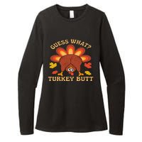 Funny Thanksgiving Guess What Turkey Butt Womens CVC Long Sleeve Shirt