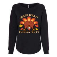 Funny Thanksgiving Guess What Turkey Butt Womens California Wash Sweatshirt