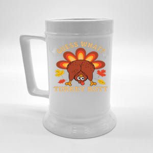 Funny Thanksgiving Guess What Turkey Butt Beer Stein