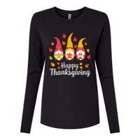 Funny Thanksgiving Gifts For Fall Gnome Gnomies Lover Womens Cotton Relaxed Long Sleeve T-Shirt