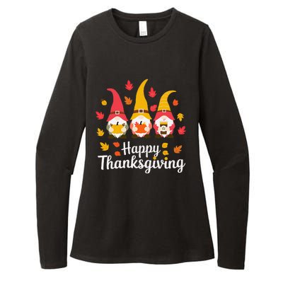 Funny Thanksgiving Gifts For Fall Gnome Gnomies Lover Womens CVC Long Sleeve Shirt