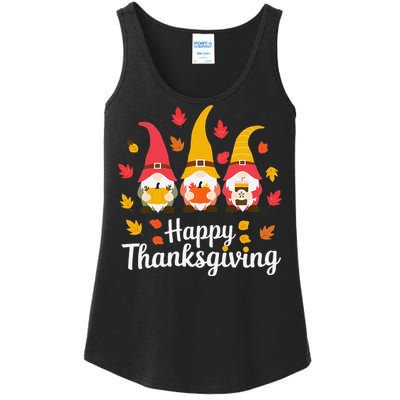 Funny Thanksgiving Gifts For Fall Gnome Gnomies Lover Ladies Essential Tank