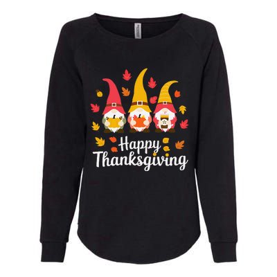 Funny Thanksgiving Gifts For Fall Gnome Gnomies Lover Womens California Wash Sweatshirt