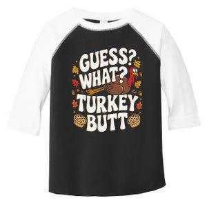 Funny Thanksgiving Guess What Turkey Butt Toddler Fine Jersey T-Shirt