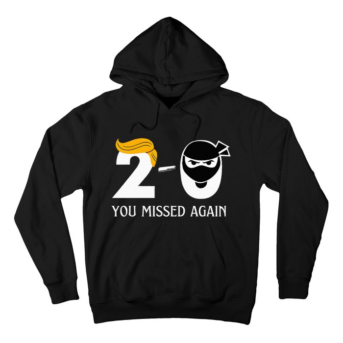 Funny Trump Golf Course Gunshots 20 You Missed Again Hoodie