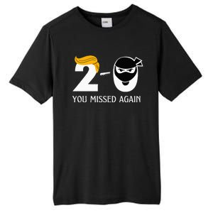 Funny Trump Golf Course Gunshots 20 You Missed Again Tall Fusion ChromaSoft Performance T-Shirt