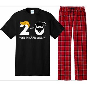 Funny Trump Golf Course Gunshots 20 You Missed Again Pajama Set