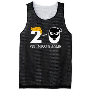 Funny Trump Golf Course Gunshots 20 You Missed Again Mesh Reversible Basketball Jersey Tank