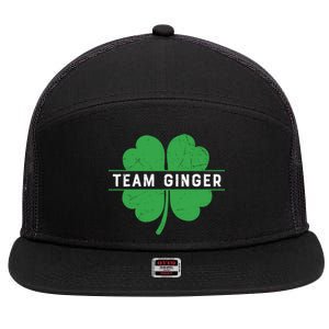 Funny Team Ginger Patricks Day 7 Panel Mesh Trucker Snapback Hat