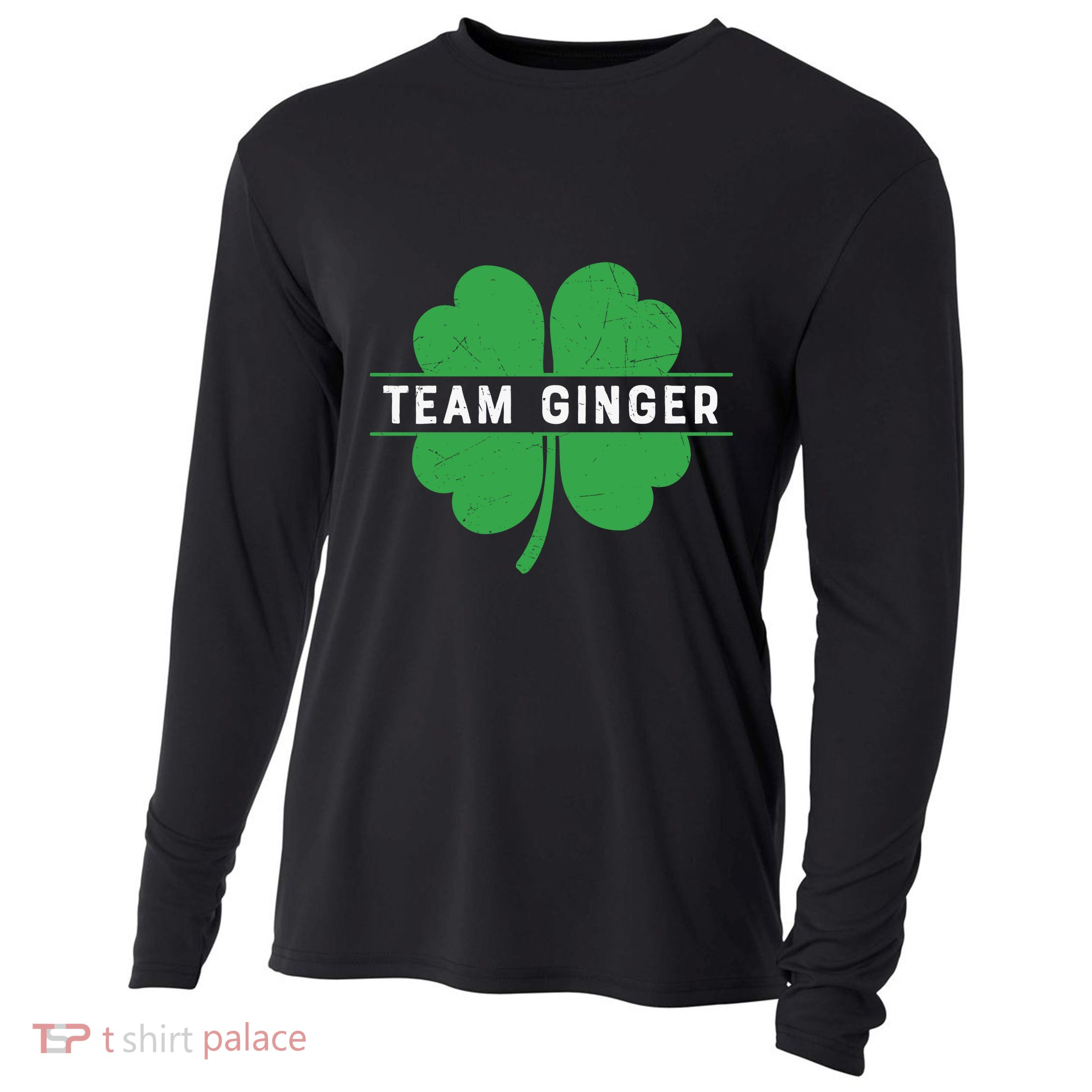 Funny Team Ginger Patricks Day Cooling Performance Long Sleeve Crew