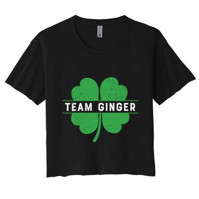 Funny Team Ginger Patricks Day Crop Top