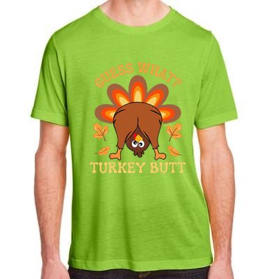 Funny Thanksgiving Guess What Turkey Butt Adult ChromaSoft Performance T-Shirt