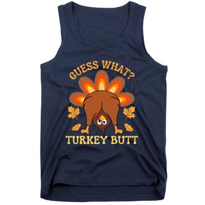 Funny Thanksgiving Guess What Turkey Butt Tank Top