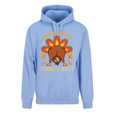 Funny Thanksgiving Guess What Turkey Butt Unisex Surf Hoodie