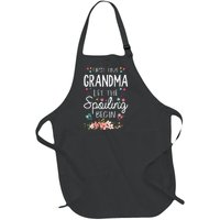 First Time Grandma Let The Spoiling Begin Grandmother Full-Length Apron With Pockets