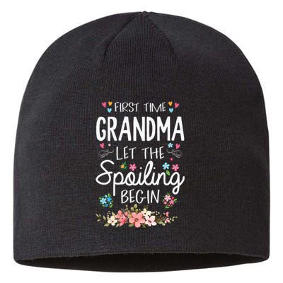 First Time Grandma Let The Spoiling Begin Grandmother Sustainable Beanie