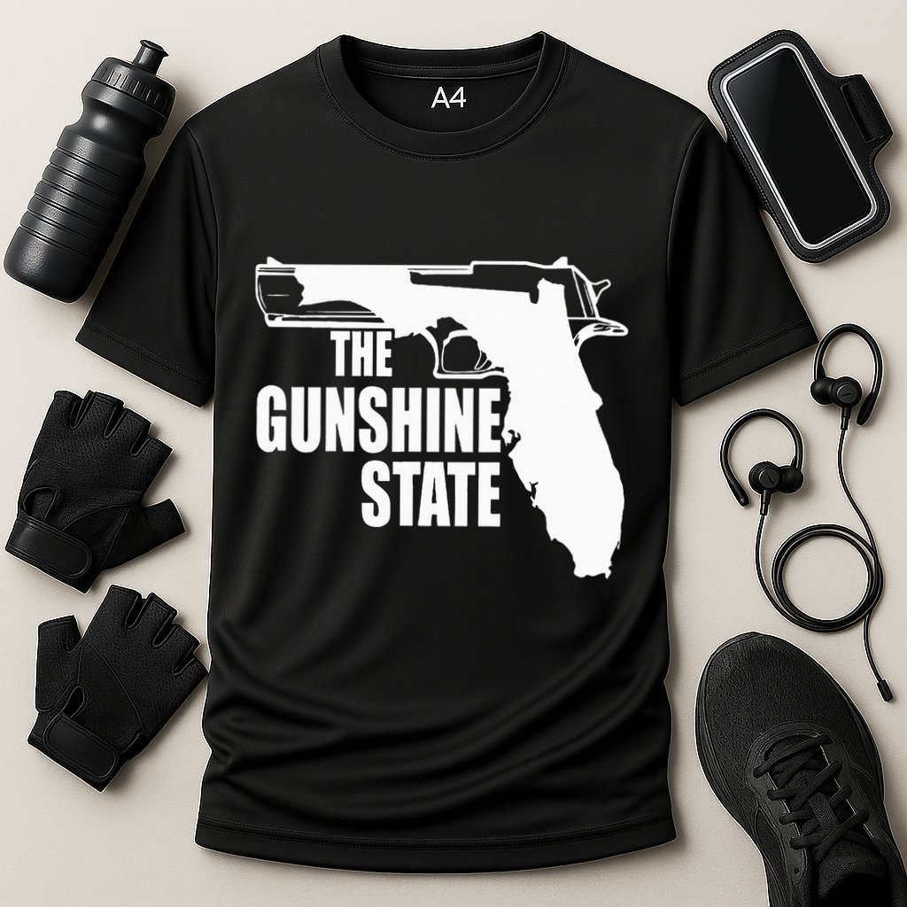Florida The Gunshine State Cooling Performance Crew T-Shirt