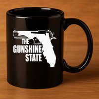 Florida The Gunshine State 11oz C Handle Ceramic Mug