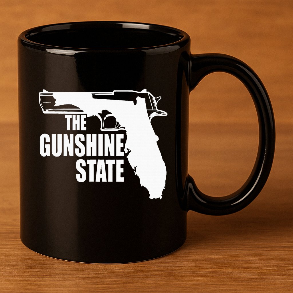 Florida The Gunshine State 11oz C Handle Ceramic Mug