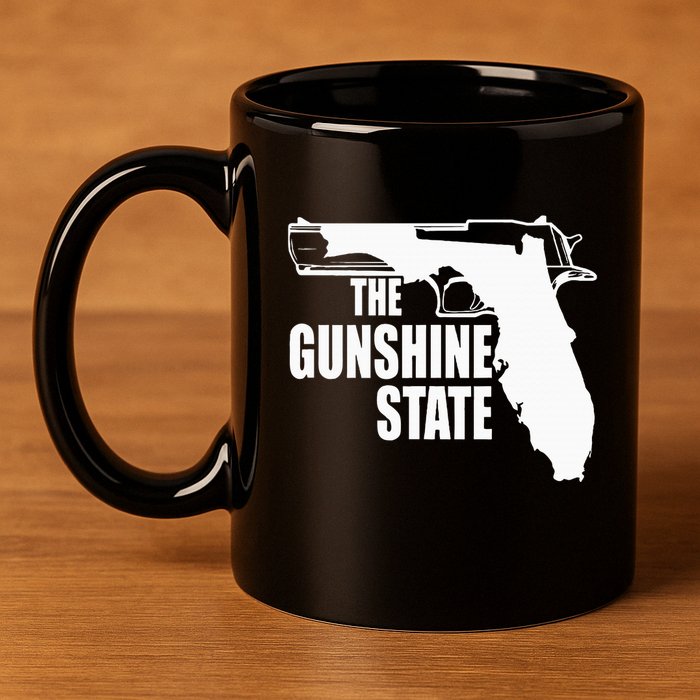 Florida The Gunshine State 11oz C Handle Ceramic Mug
