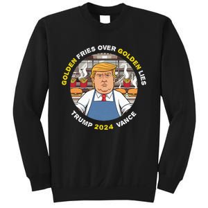 Funny Trump Golden Fries Over Golden Lies Trump Vance 2024 Sweatshirt