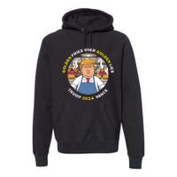 Funny Trump Golden Fries Over Golden Lies Trump Vance 2024 Premium Hoodie