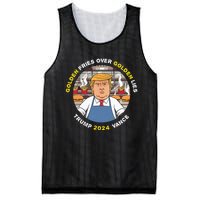 Funny Trump Golden Fries Over Golden Lies Trump Vance 2024 Mesh Reversible Basketball Jersey Tank