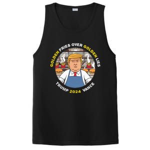 Funny Trump Golden Fries Over Golden Lies Trump Vance 2024 PosiCharge Competitor Tank