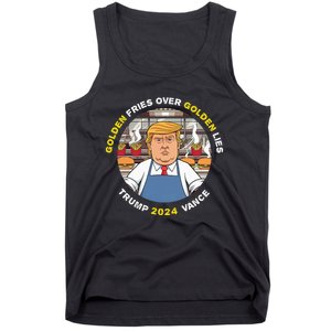 Funny Trump Golden Fries Over Golden Lies Trump Vance 2024 Tank Top