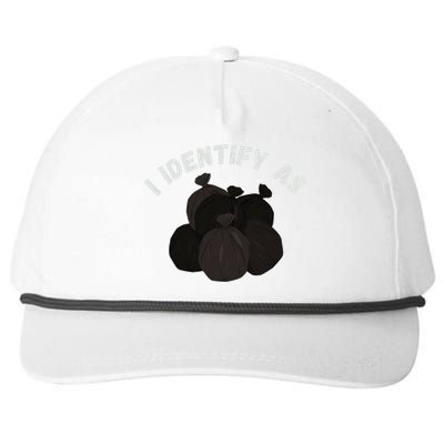 Funny Trash Garbage Bag Design Snapback Five-Panel Rope Hat