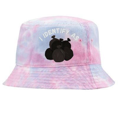 Funny Trash Garbage Bag Design Tie-Dyed Bucket Hat