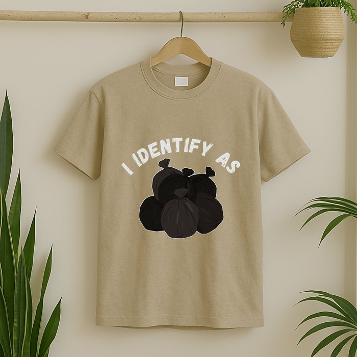Funny Trash Garbage Bag Design T-Shirt