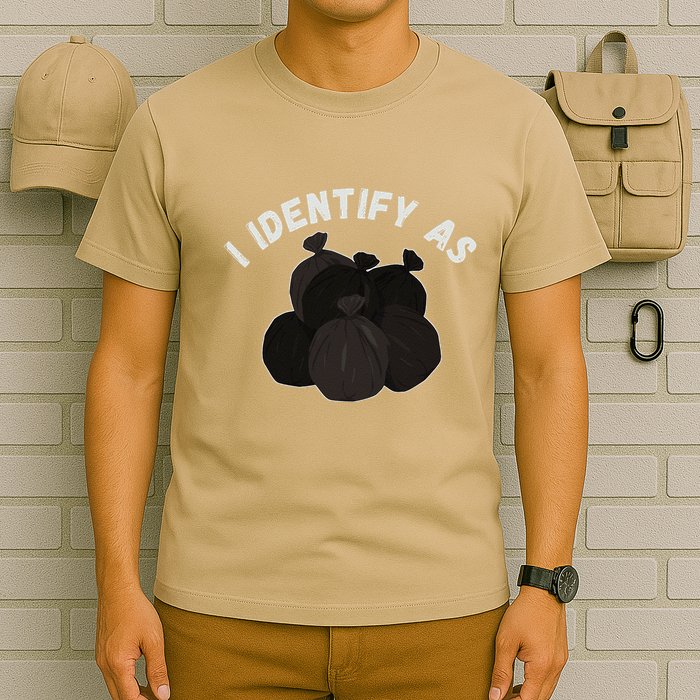 Funny Trash Garbage Bag Design T-Shirt