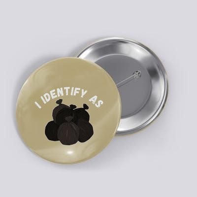 Funny Trash Garbage Bag Design Button