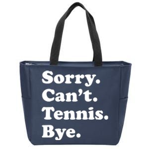 Funny Tennis Gift Zip Tote Bag