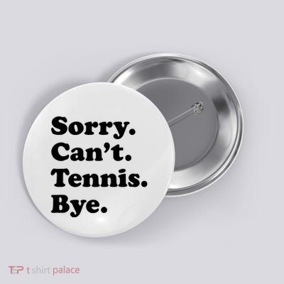 Funny Tennis Gift Button