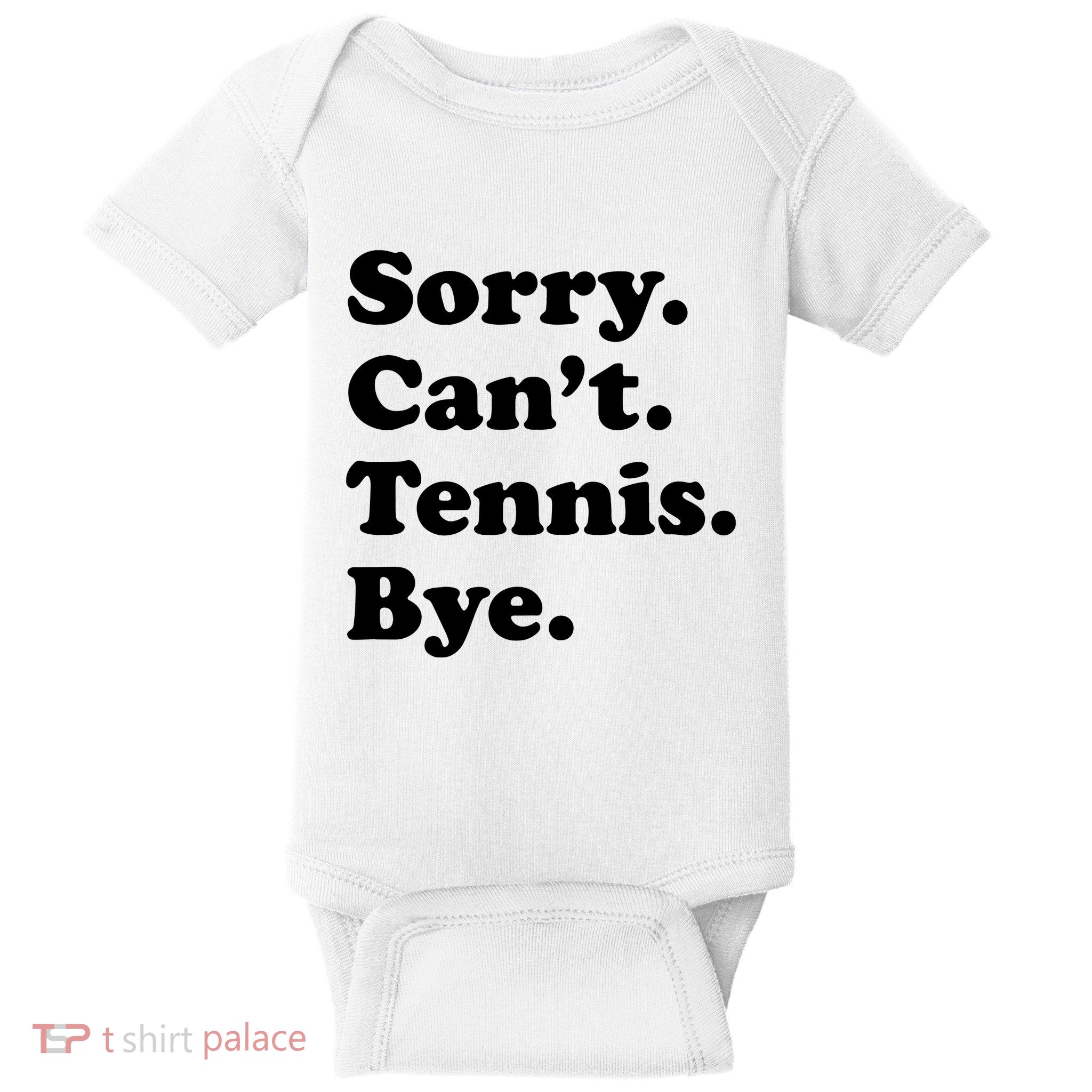 Funny Tennis Gift Baby Bodysuit