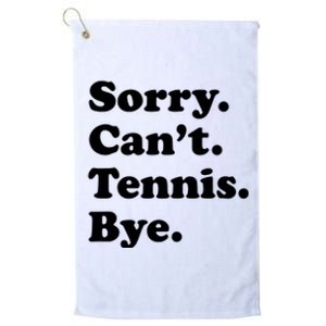 Funny Tennis Gift Platinum Collection Golf Towel