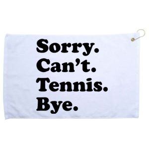 Funny Tennis Gift Grommeted Golf Towel