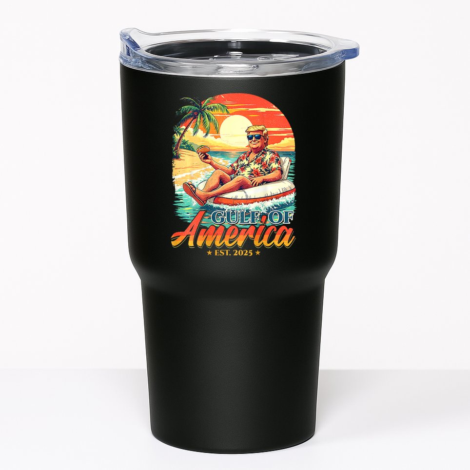 Funny Trump Gulf Of Us America Est 2025  Tumbler