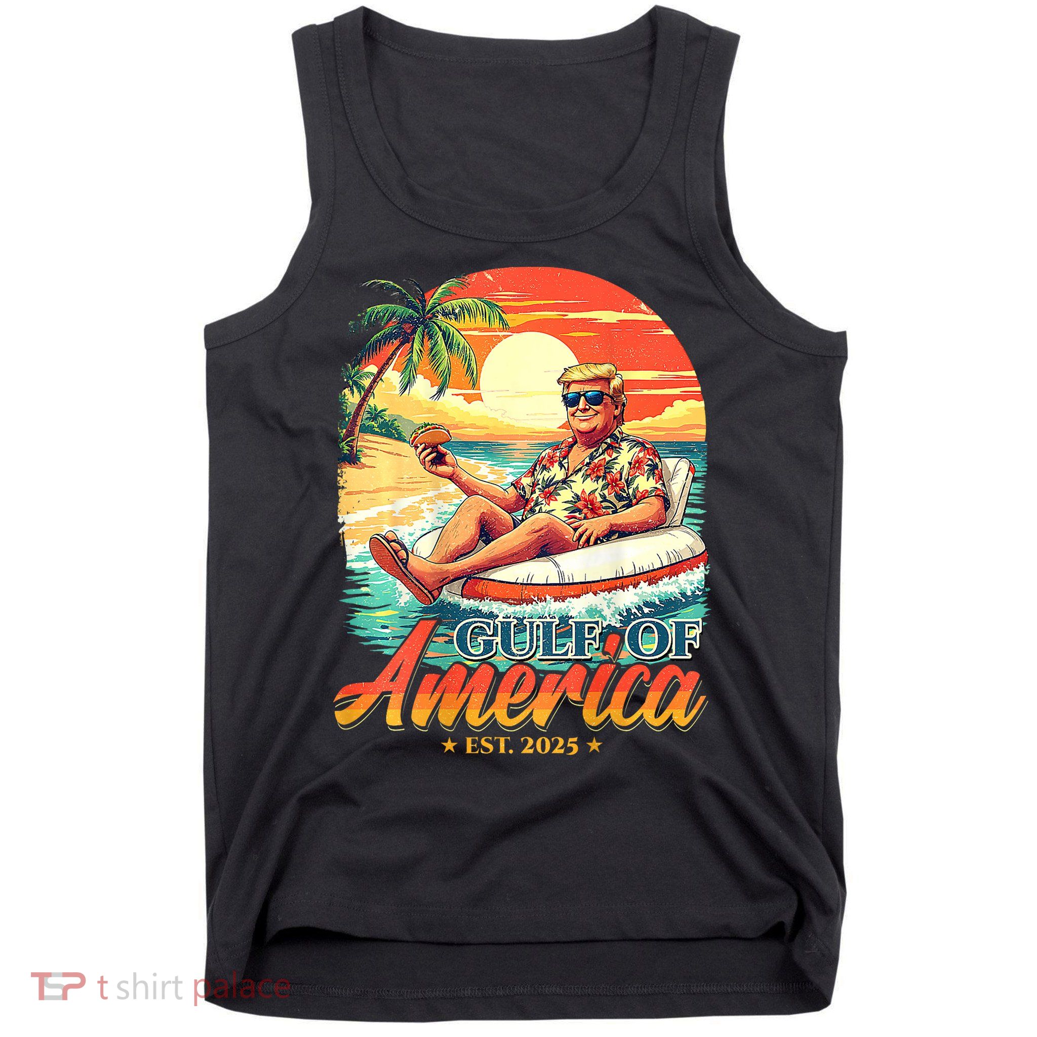Funny Trump Gulf Of Us America Est 2025  Tank Top