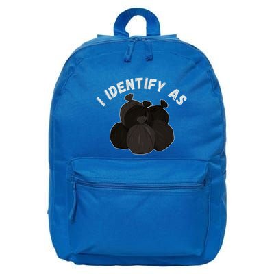 Funny Trash Garbage Bag Design 16 in Basic Backpack