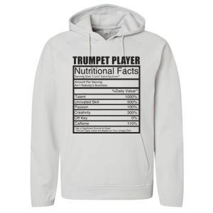 Funny Trumpet Gift For Trumpet Player Performance Fleece Hoodie